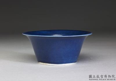 图片[2]-Flared teacup with cobalt blue glaze, Ming dynasty, Jiajing reign (1522-1566)-China Archive